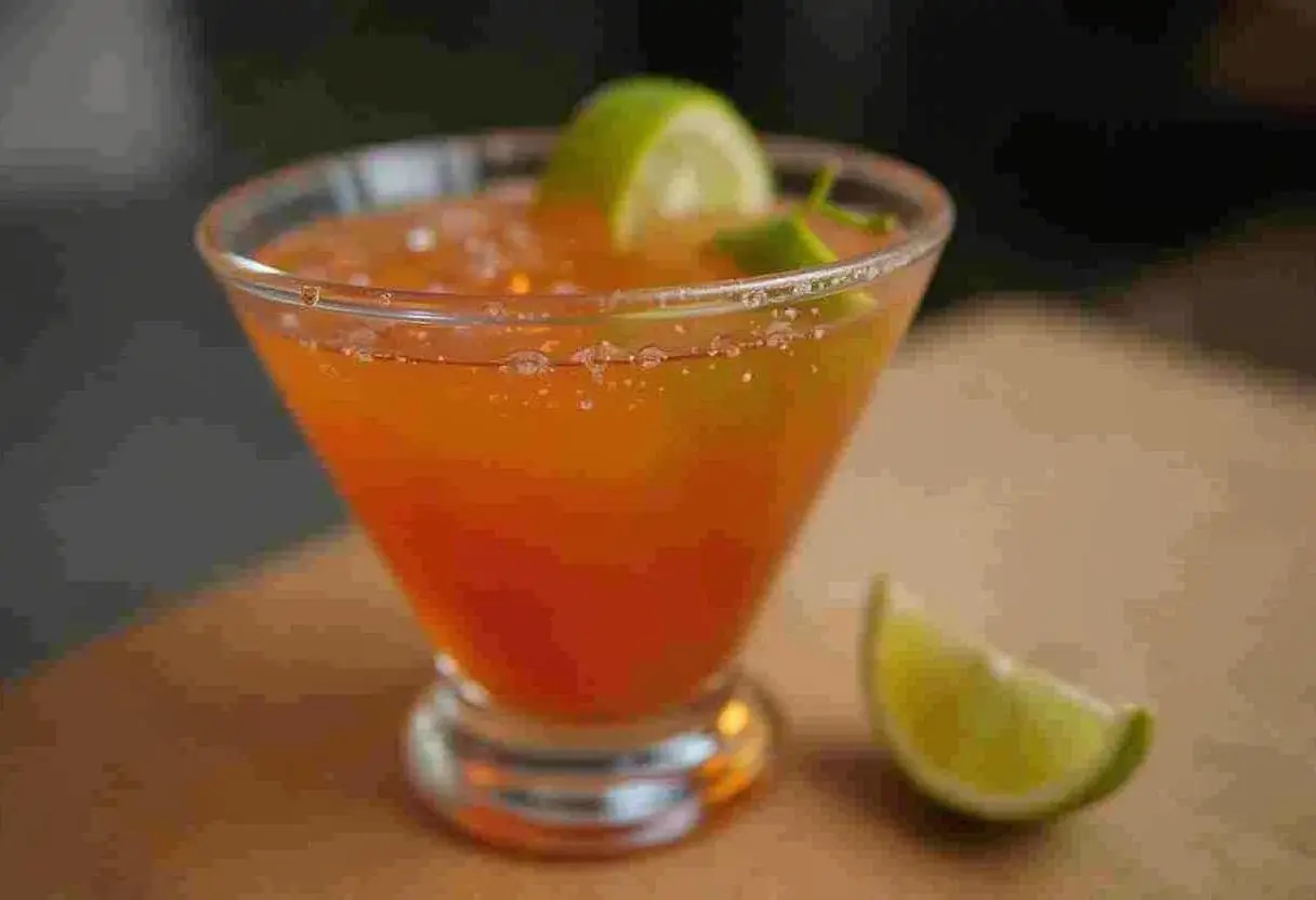 Refreshing adrenal cocktail recipe with orange juice, coconut water, and sea salt to support energy and adrenal health