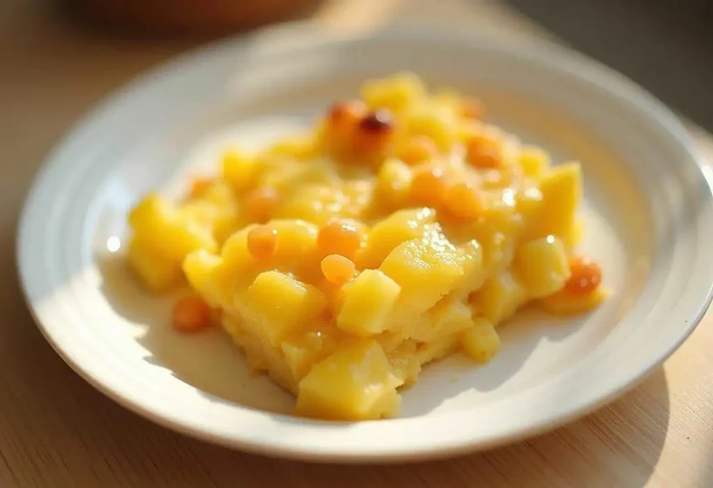 Step-by-step pineapple casserole recipe with sweet pineapple, tangy cheddar cheese, and a crispy buttery cracker topping