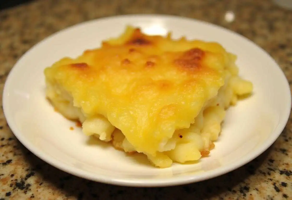 Best pineapple casserole recipe with sweet pineapple, cheddar cheese, and buttery cracker topping