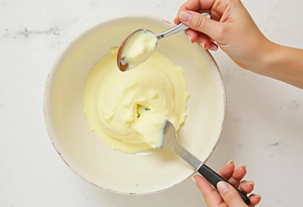 Step-by-step process of making butter candles using a butter candle recipe, including melting butter, adding fragrance, and pouring into molds.